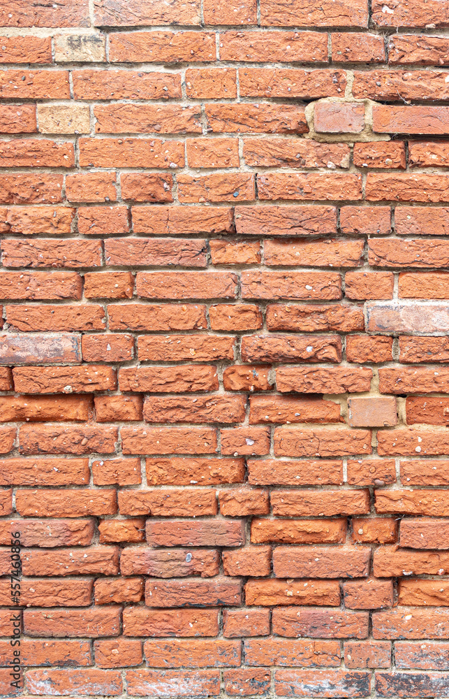 Old Red, brown brick wall, texture, background Old Red, brown brick wall, texture, background