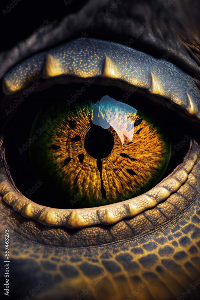 Dinosaur eye. Dragon eye.