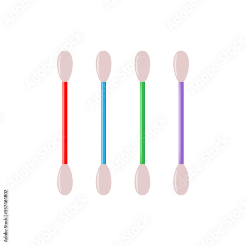 Obraz na płótnie Cotton sticks illustration, drawing, vector w salonie