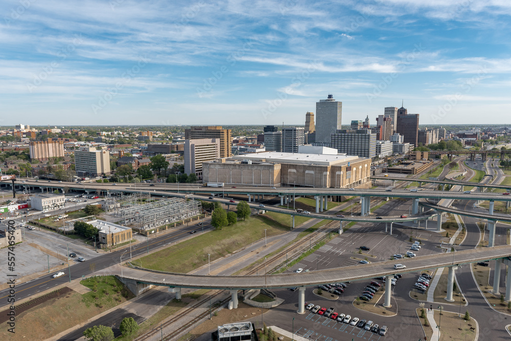 Fototapeta premium Cityscape and skyline of Memphis city in Tennessee