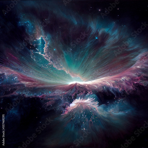 Abstract galaxy background, universe desktop wallpaper