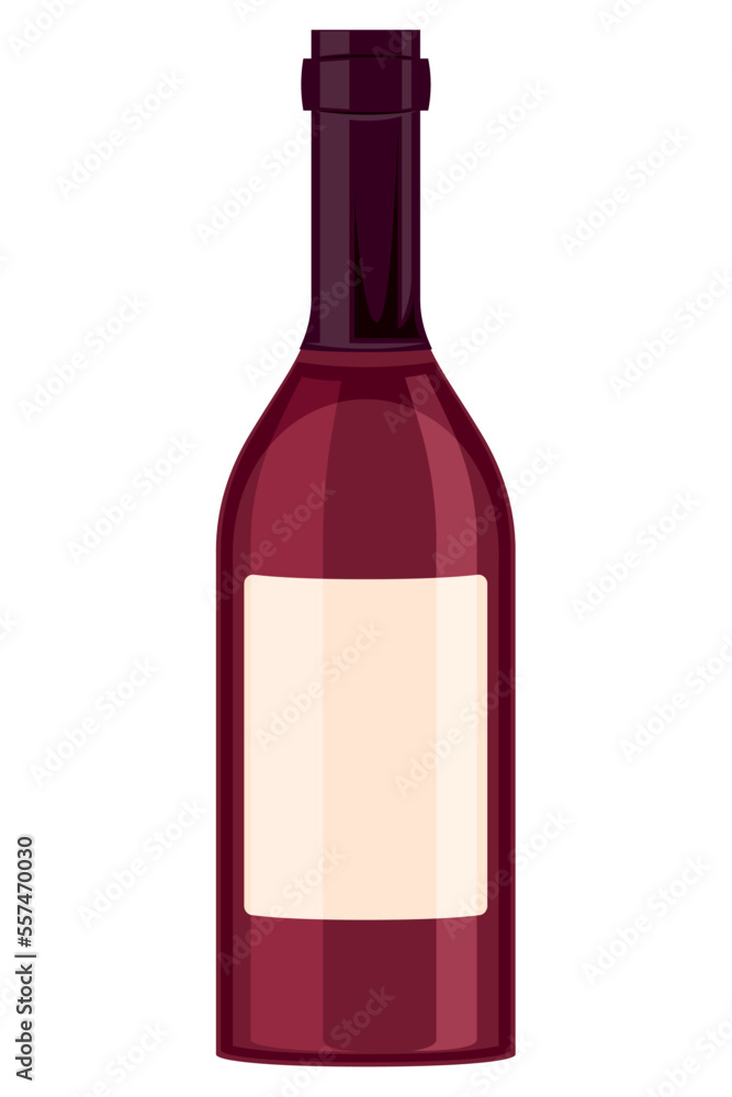 Obraz premium fresh redwine drink bottle