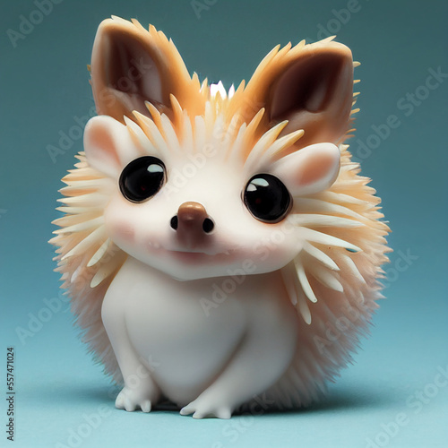 Baby hedgehog cute chibi little hedgepig portrait photo