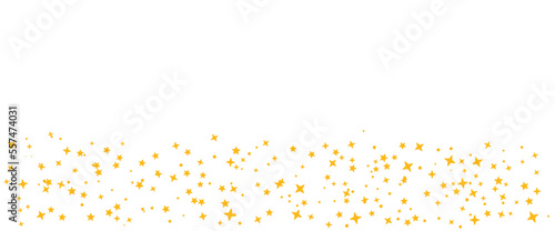 Stars and sparkles scatter pattern border, ramadan decorative element