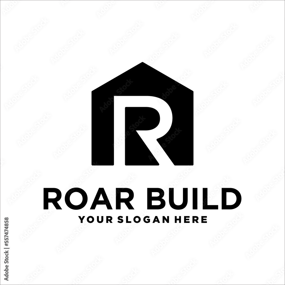 Letter R with Real Estate vector logo design template. House abstract concept icon. Letter R with Real Estate vector logo design template. House abstract concept icon.