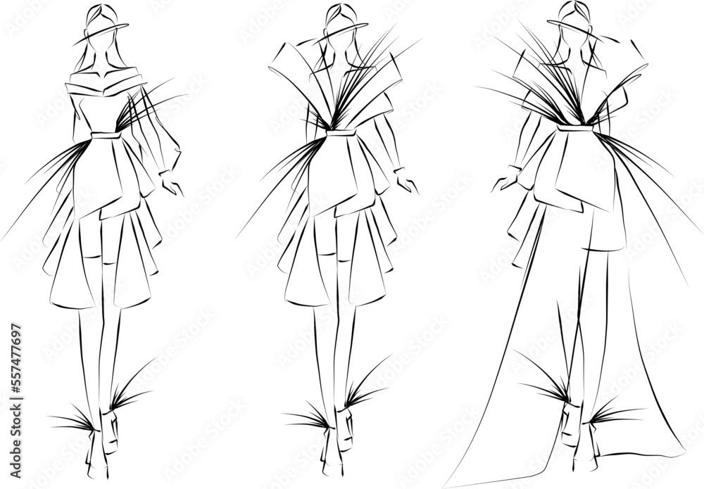 Beautiful young women in modern style.. Hand drawn stylish woman portrait. Fashion lady. Sketch set. Hand drawn fashion woman. Beautiful young women in modern style.. Hand drawn stylish woman portrait. Fashion lady. Sketch set. Hand drawn fashion woman.