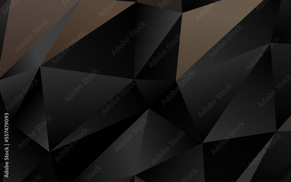 Dark Black vector polygonal pattern. Dark Black vector polygonal pattern.