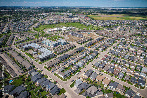 Aerial views of the Willowgrove neighborhood of Saskatoon © Scott Prokop