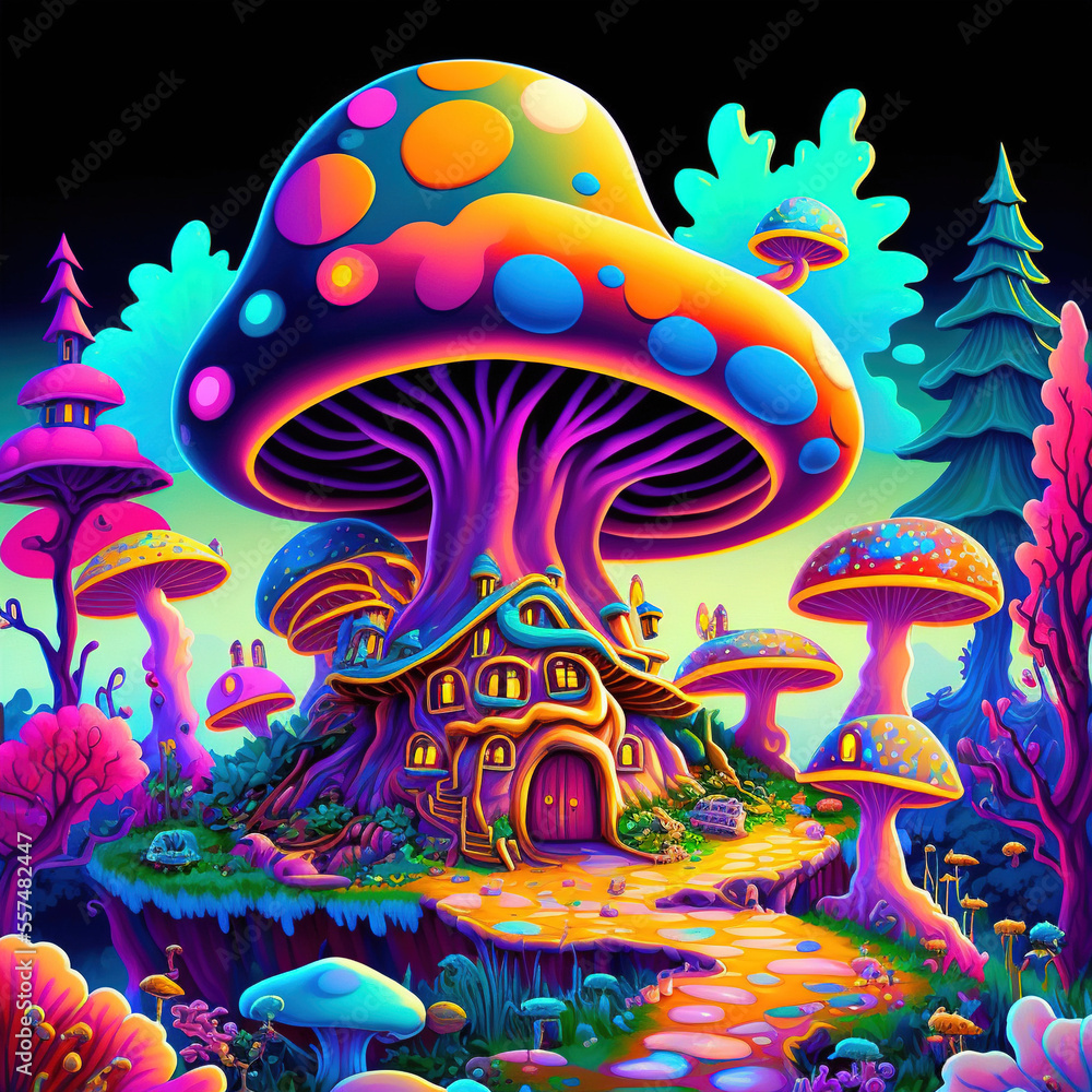 fantasy mushroom house