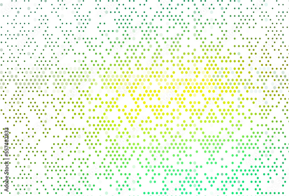 Light Green, Yellow vector texture with disks. Light Green, Yellow vector texture with disks.