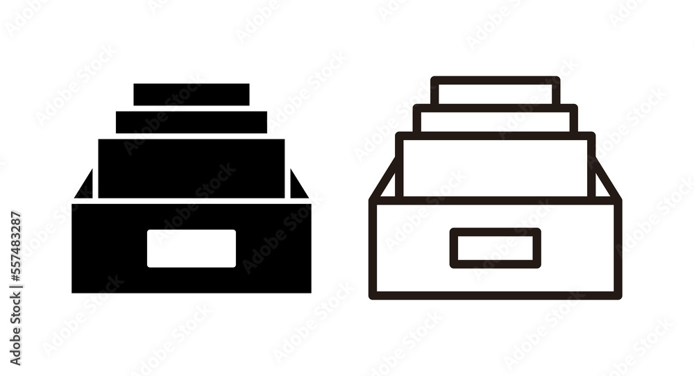 Archive folders icon vector illustration. Document vector icon. Archive storage icon. Archive folders icon vector illustration. Document vector icon. Archive storage icon.