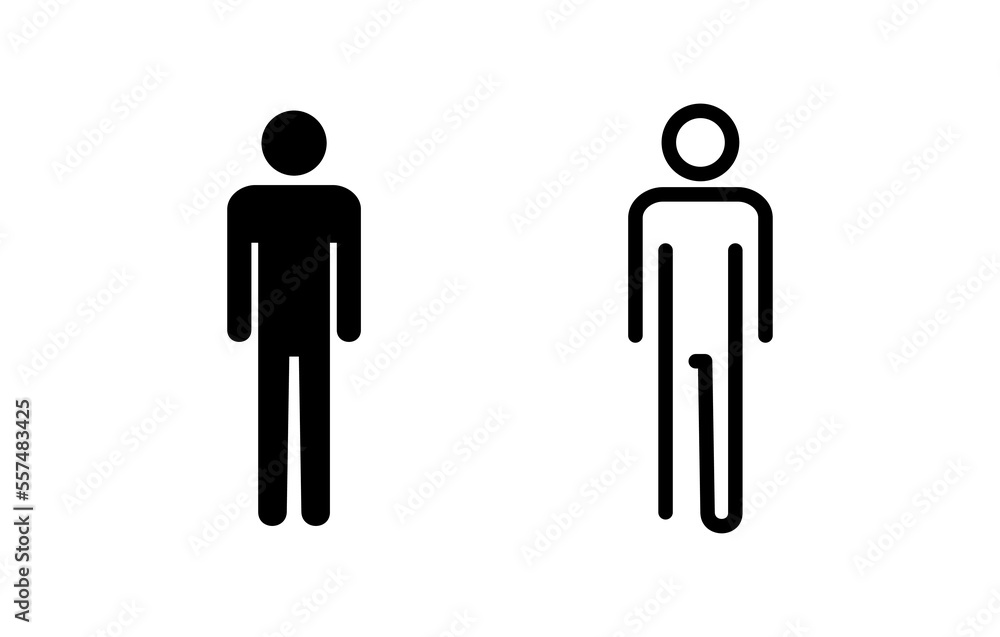 Man icon vector illustration. male sign and symbol. human symbol Man icon vector illustration. male sign and symbol. human symbol