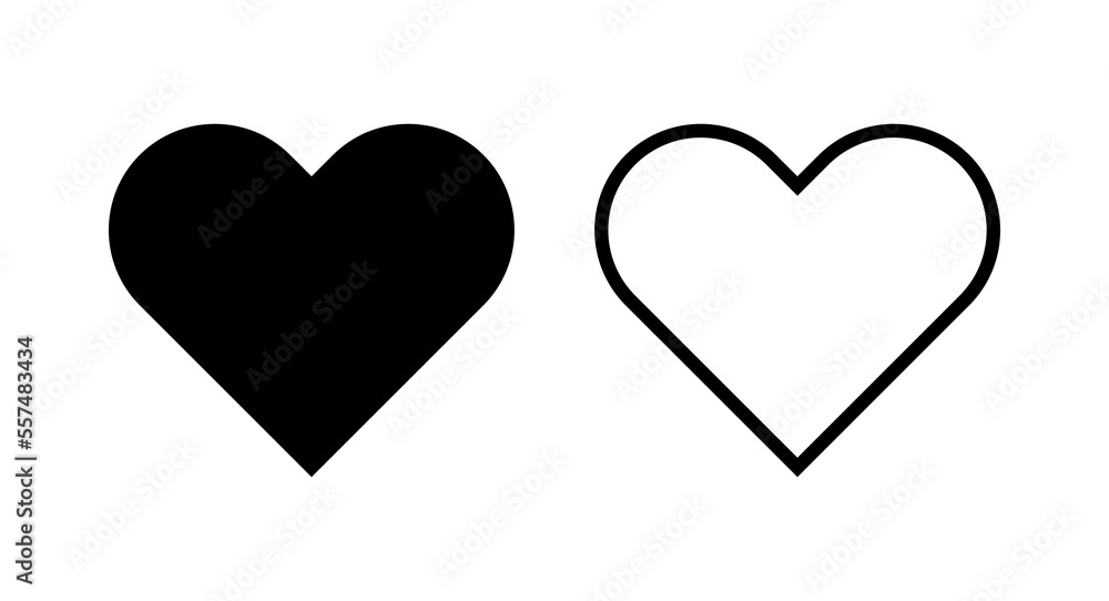Love icon vector illustration. Heart sign and symbol. Like icon vector.