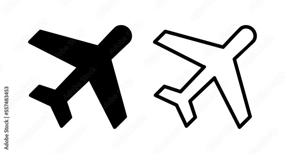 Plane icon vector illustration. Airplane sign and symbol. Flight transport symbol. Travel sign. aeroplane Plane icon vector illustration. Airplane sign and symbol. Flight transport symbol. Travel sign. aeroplane