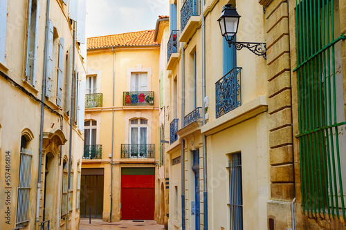 Old town street Beziers France