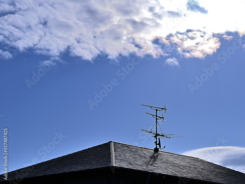 antenna against sky