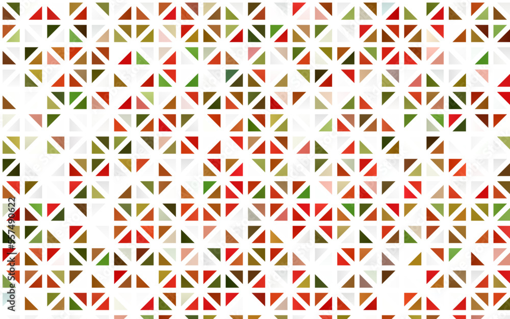 Light Green, Red vector seamless backdrop with lines, triangles. Light Green, Red vector seamless backdrop with lines, triangles.