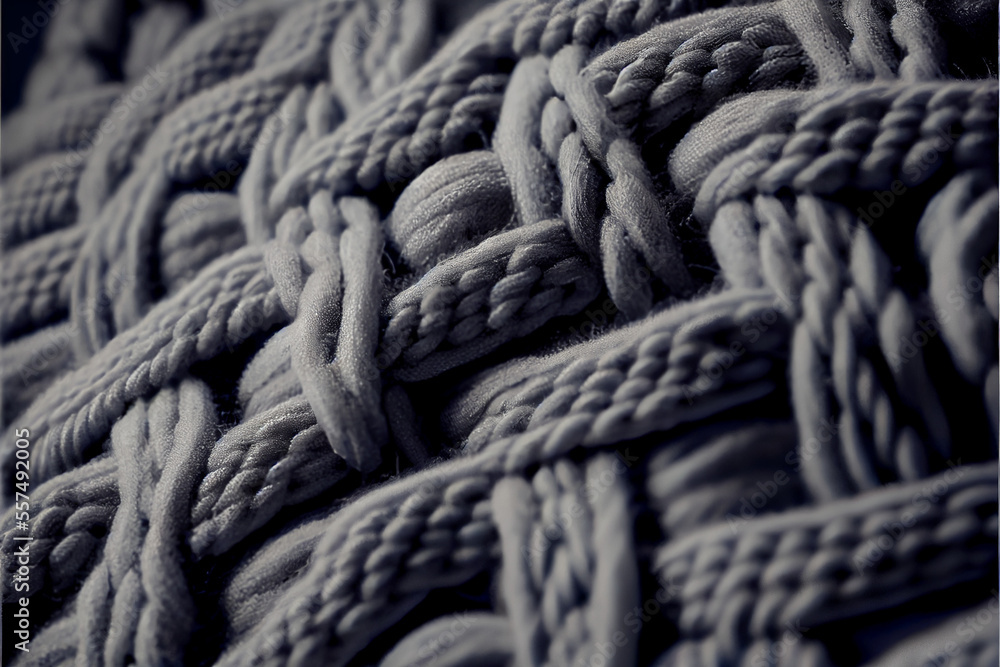 gray knit closeup background texture