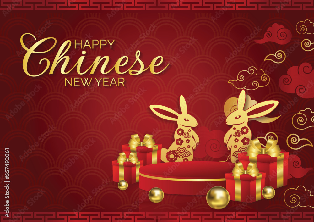 chinese new year banner rabbit year 2023 chinese new year banner rabbit year 2023