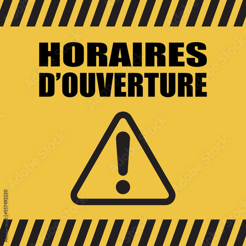 Logo horaires d'ouverture.