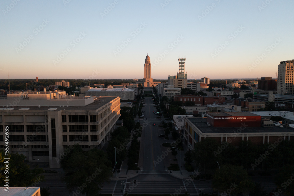 Nebraska state capitol in Lincoln