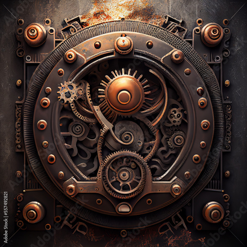 Abstract steampunk background