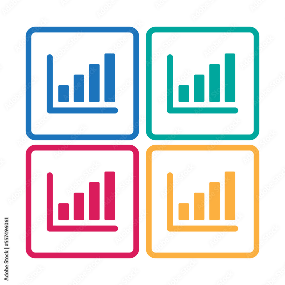 growing graph icon vector illustration 