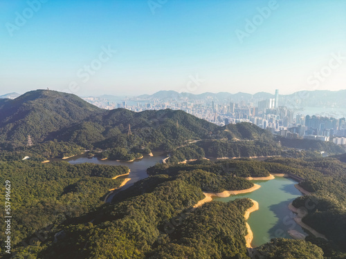Kowloon Reservoir Dam, Kam Shan Country Park, Hong Kong 2 March 2022