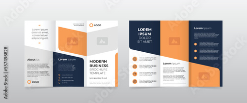 modern unique a4 trifold brochure template