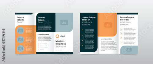 modern unique a4 trifold brochure template