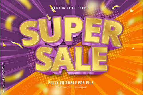 Super sale 3d vector text effect