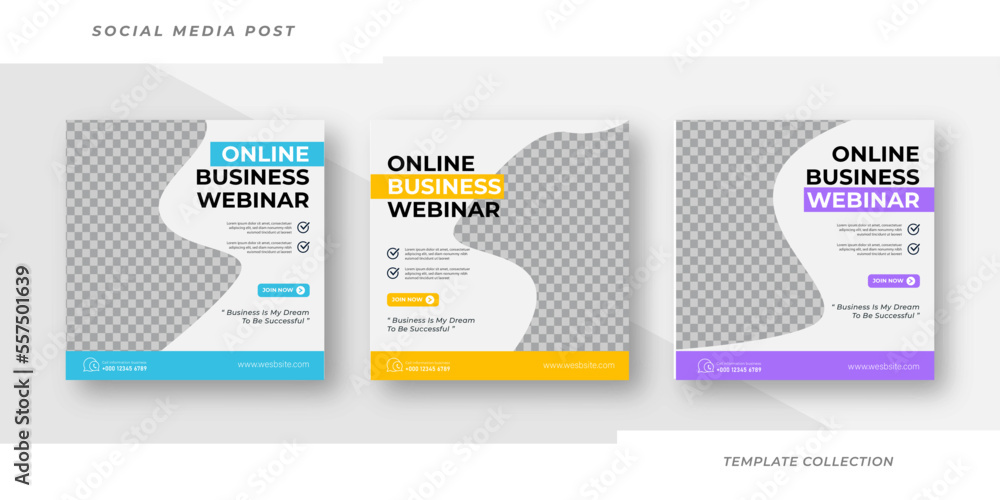 Online digital business marketing banner for social media post template Online digital business marketing banner for social media post template