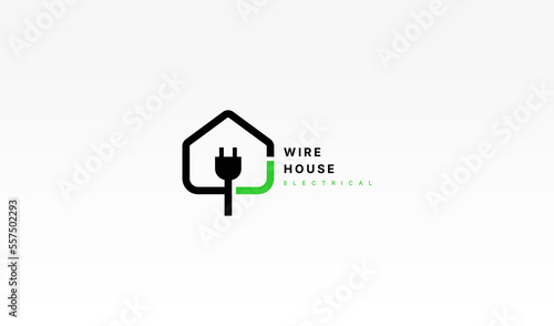 Electric House Icon Logo Design Element