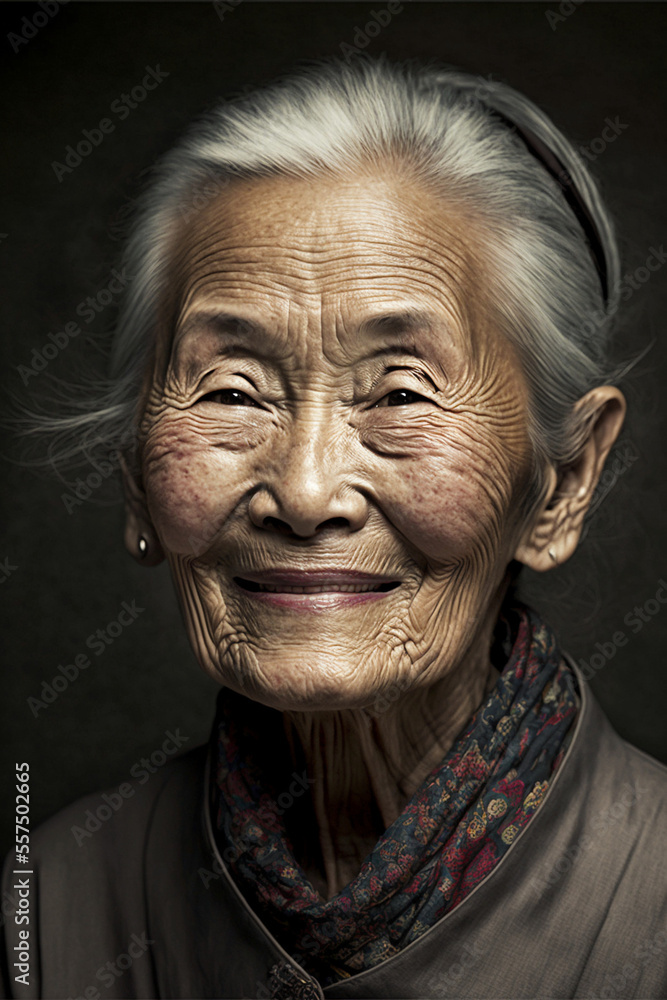 Aging Wisdom of Chinese Woman