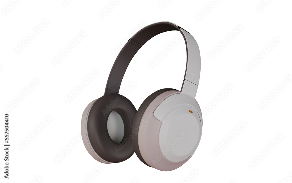 Desain headphone 3d rendering untuk produk mockup Desain headphone 3d rendering untuk produk mockup