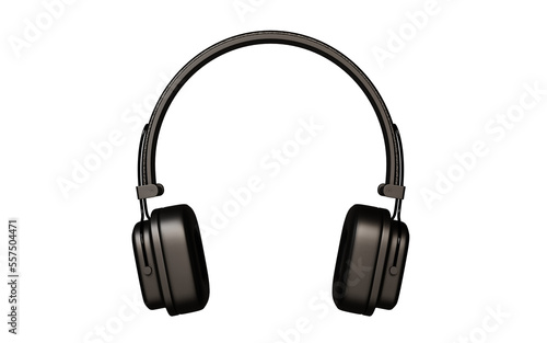 Desain headphone 3d rendering untuk produk mockup