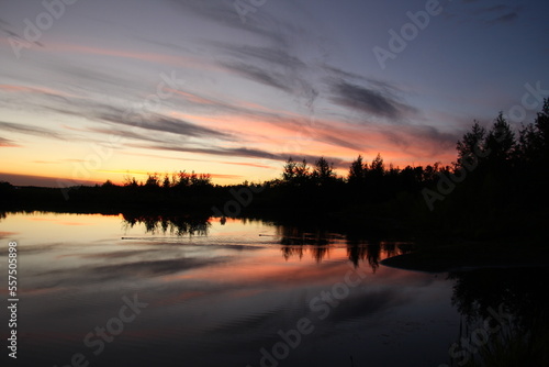Glow On The Water, Pylypow Wetlands, Edmonton, Alberta