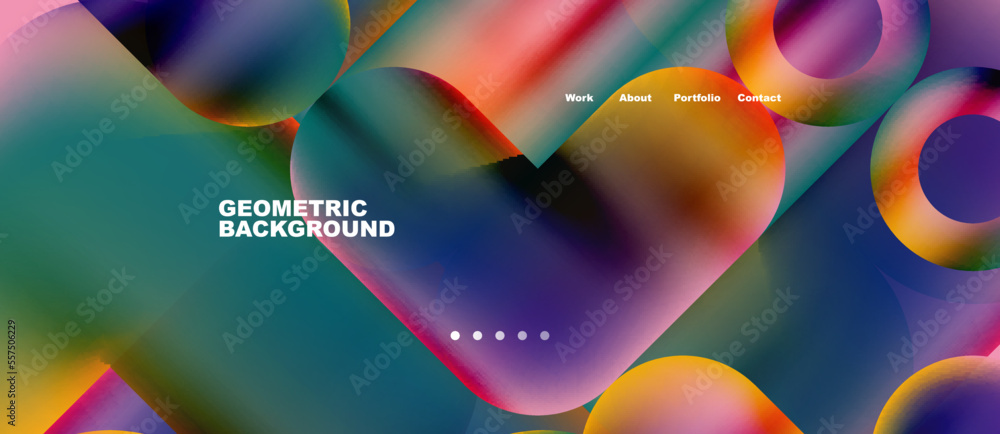 Abstract circles and round shapes landing page background. Vector Illustration For Wallpaper, Banner, Background, Card, Book Illustration, landing page. Pattern design concept Abstract circles and round shapes landing page background. Vector Illustration For Wallpaper, Banner, Background, Card, Book Illustration, landing page. Pattern design concept