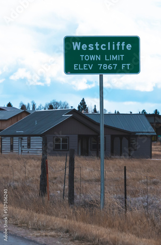 town of westcliffe town sign photo