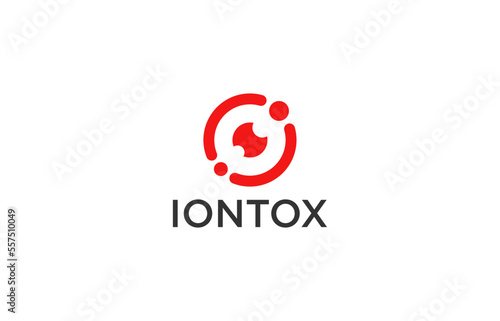 ion and science tech logo design templates