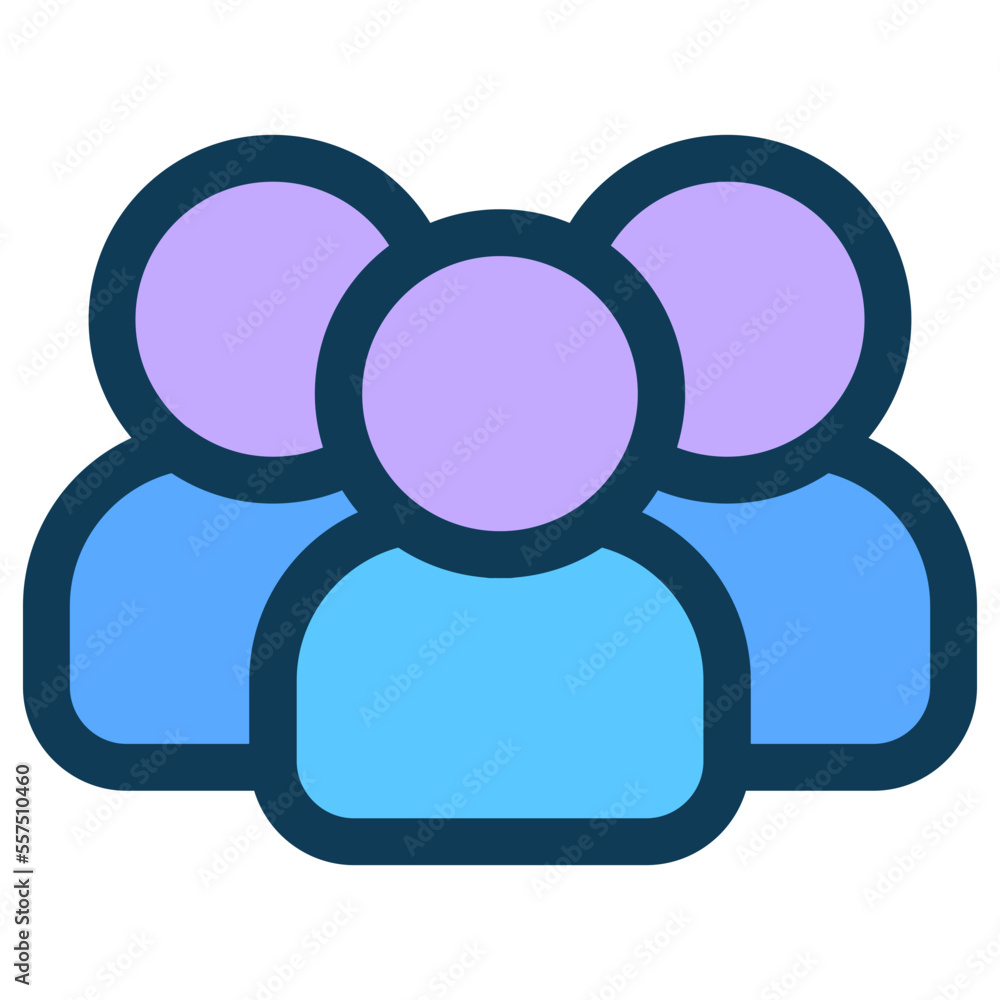 group filled line icon group filled line icon