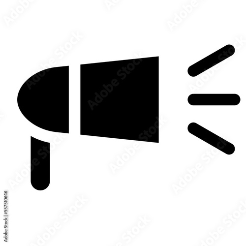 megaphone glyph icon