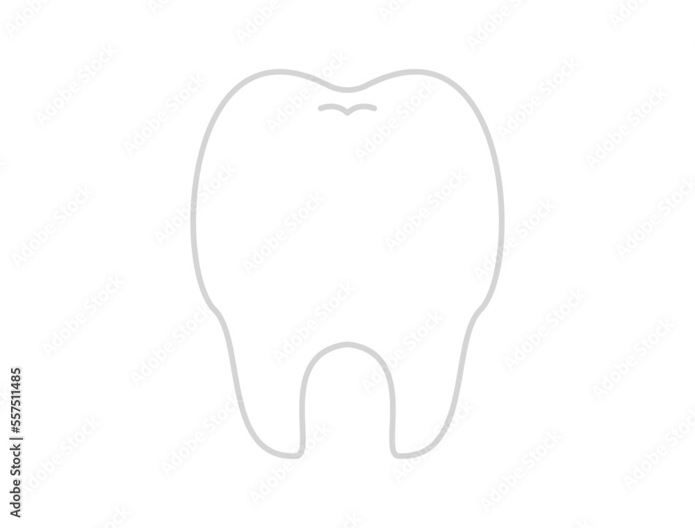 シンプルな歯のイラスト