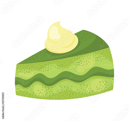 green cake pastry product