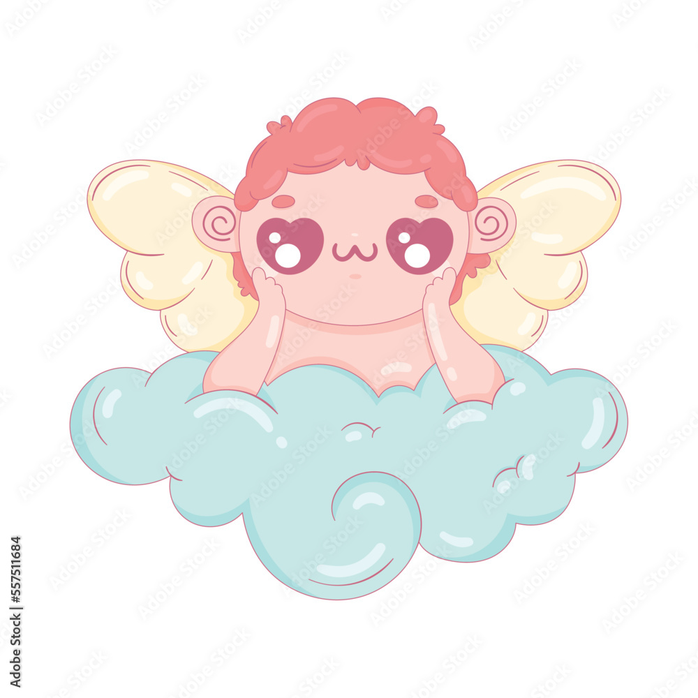 cupid angel in cloud cupid angel in cloud