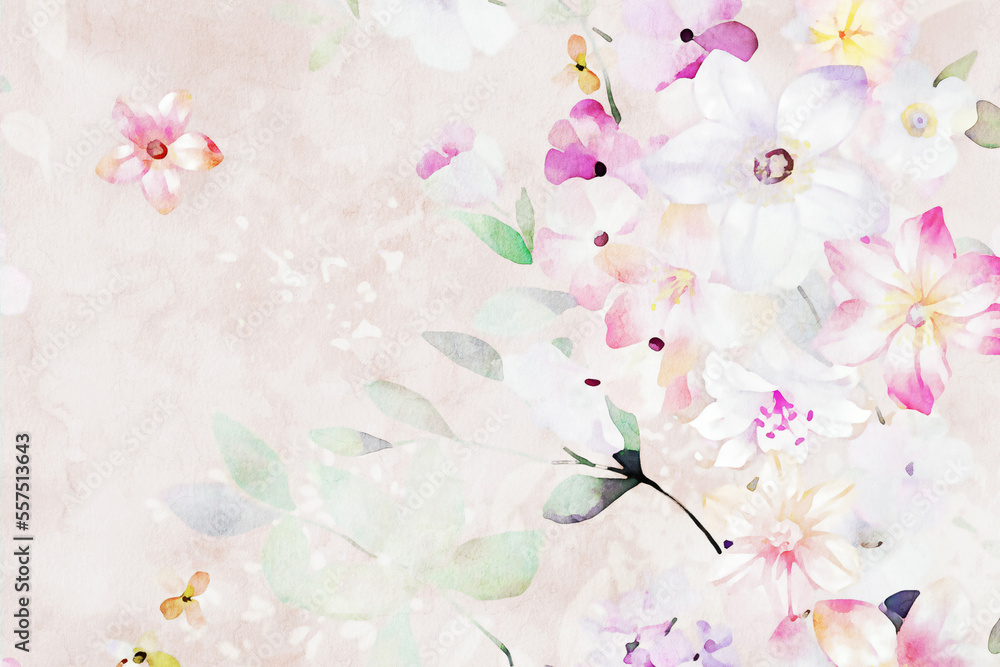Abstract beautiful floral roses illustration Abstract beautiful floral roses illustration