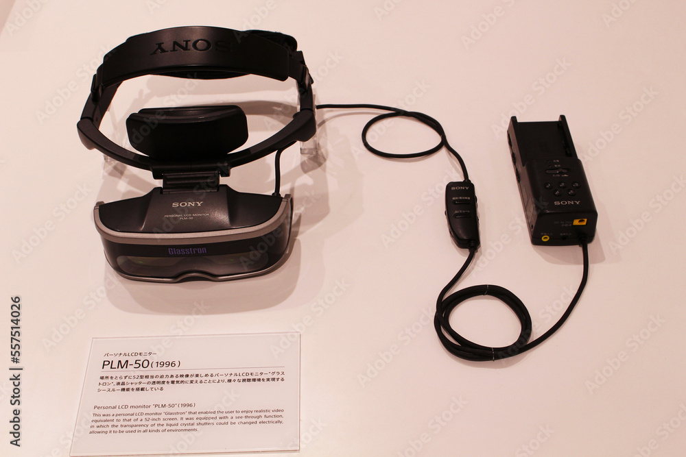 SONY グラストロン　PLM-A55 映像・音声　動作確認済み　美品 Sony Glasstron PLM-A55 Head Mounted Display | eBay