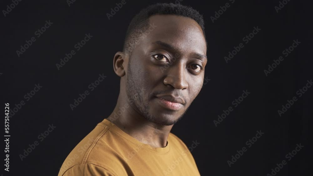 Close-up portrait of handsome African young man.
Stylish and attractive african young man looking at camera.
Close-up portrait of handsome African young man.
Stylish and attractive african young man looking at camera.