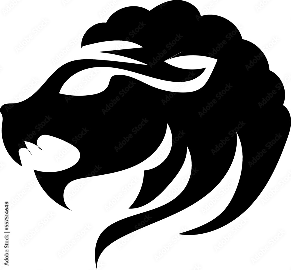 Twelve signs of the zodiac. Leo, Silhouette Twelve signs of the zodiac. Leo, Silhouette