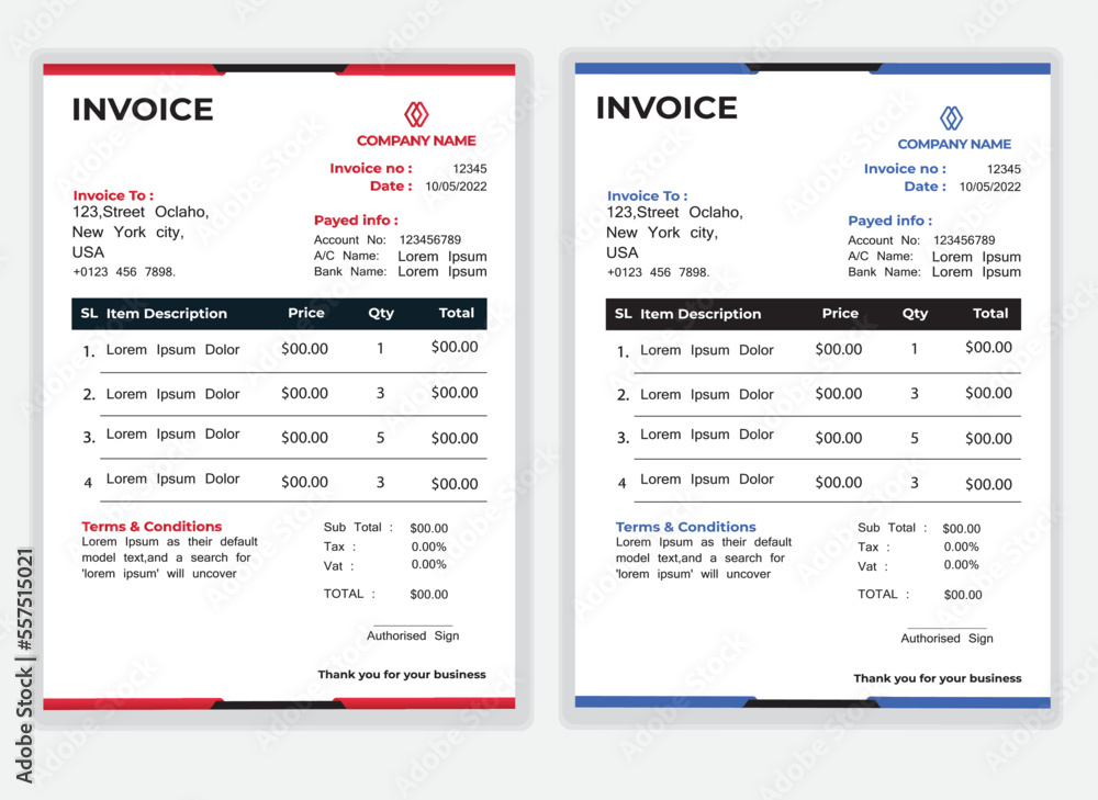 Business Minimal Corporate Invoice design template vector illustration bill form price . Creative template and stationery design payment agreement design template Cash Memo, Vector Quotation Design Business Minimal Corporate Invoice design template vector illustration bill form price . Creative template and stationery design payment agreement design template Cash Memo, Vector Quotation Design